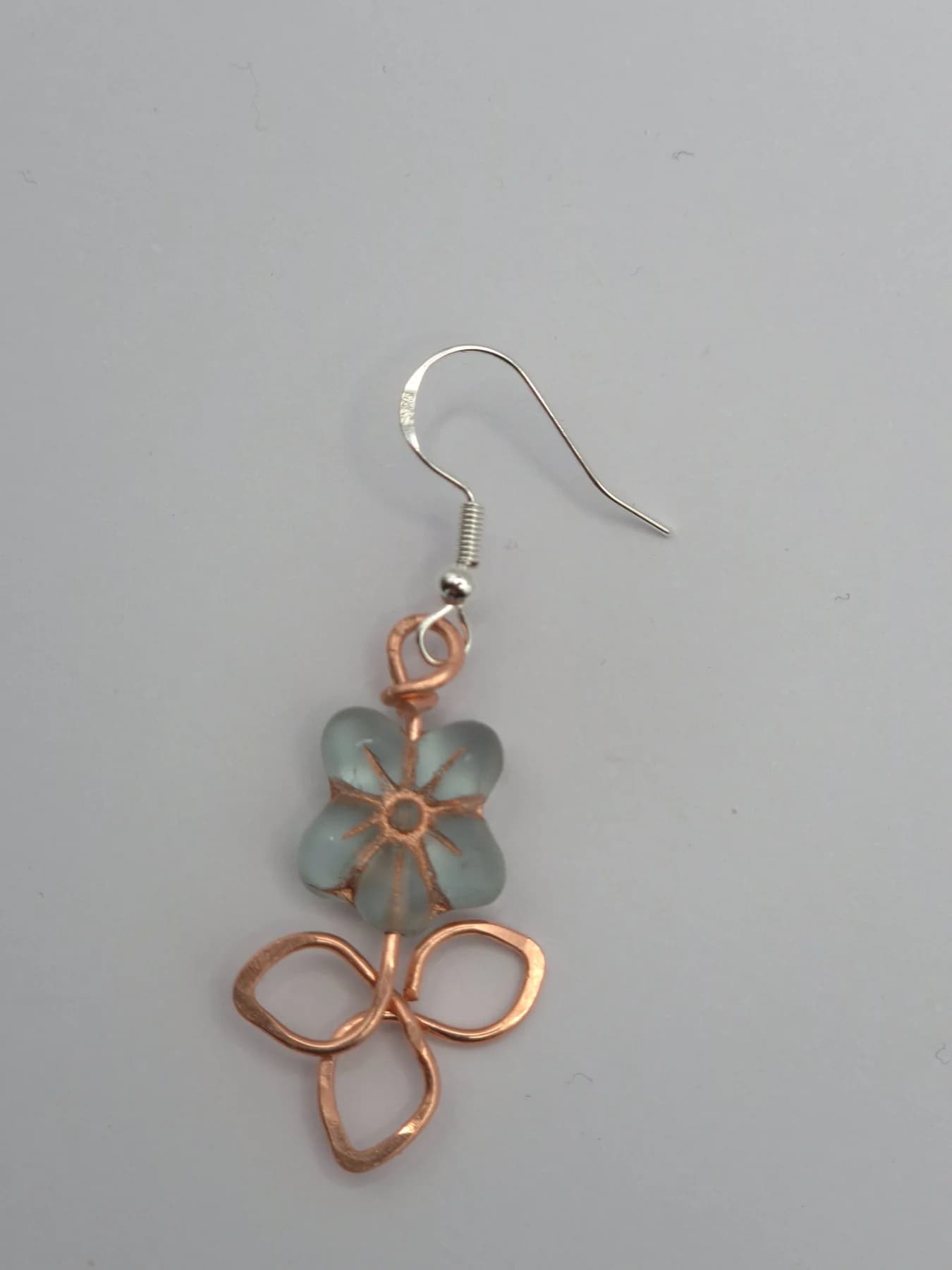 Forget me not  ,  handmade copper wire wrapped labradorite jewellery, view 2