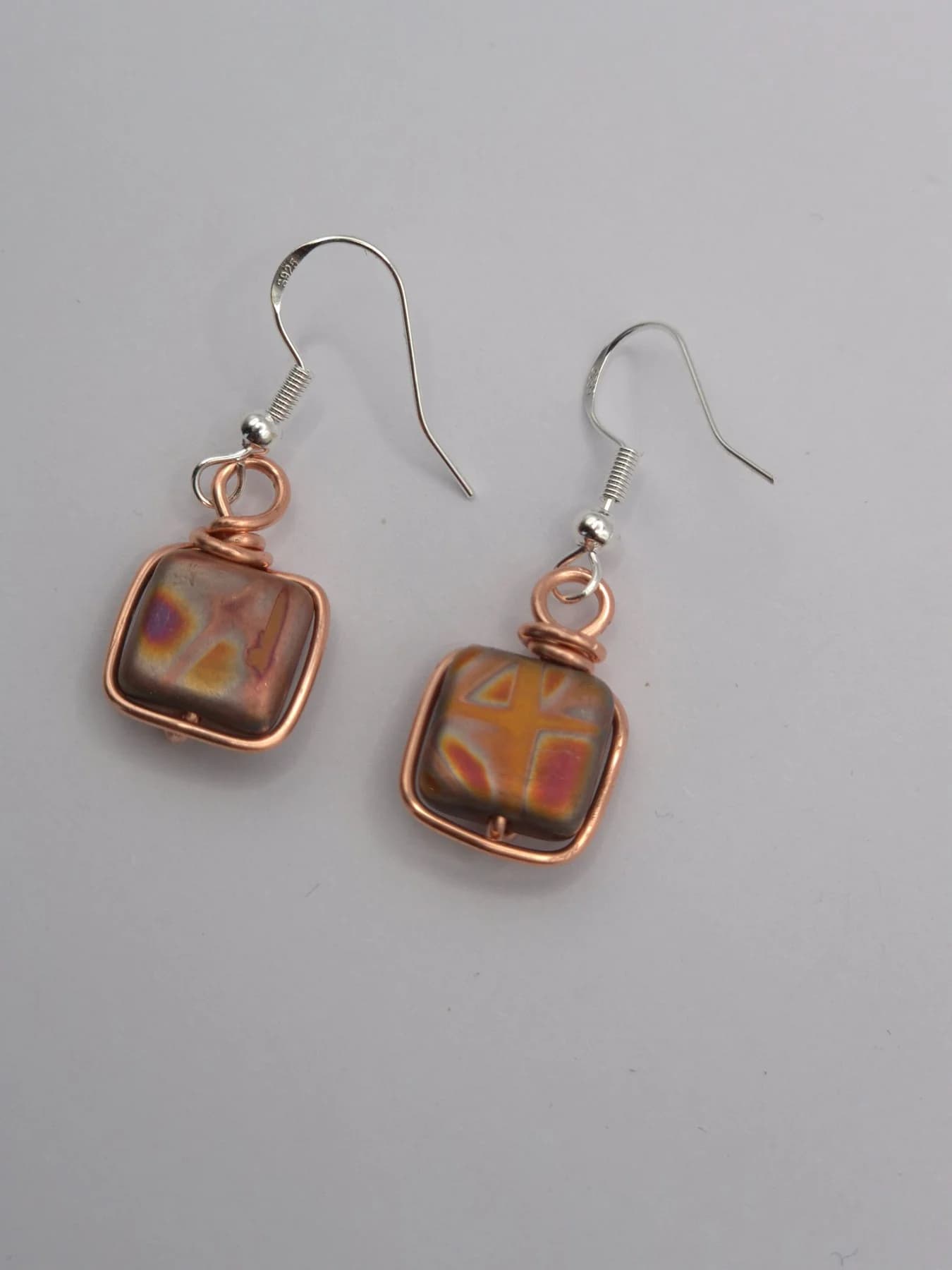 Boho Glow ,  handmade copper wire wrapped labradorite jewellery, view 2