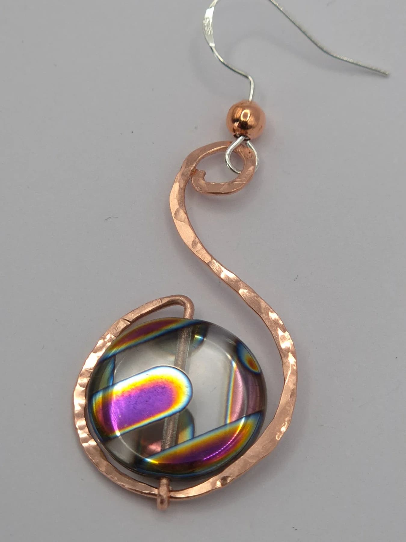 Grace ,  handmade copper wire wrapped labradorite jewellery, view 2