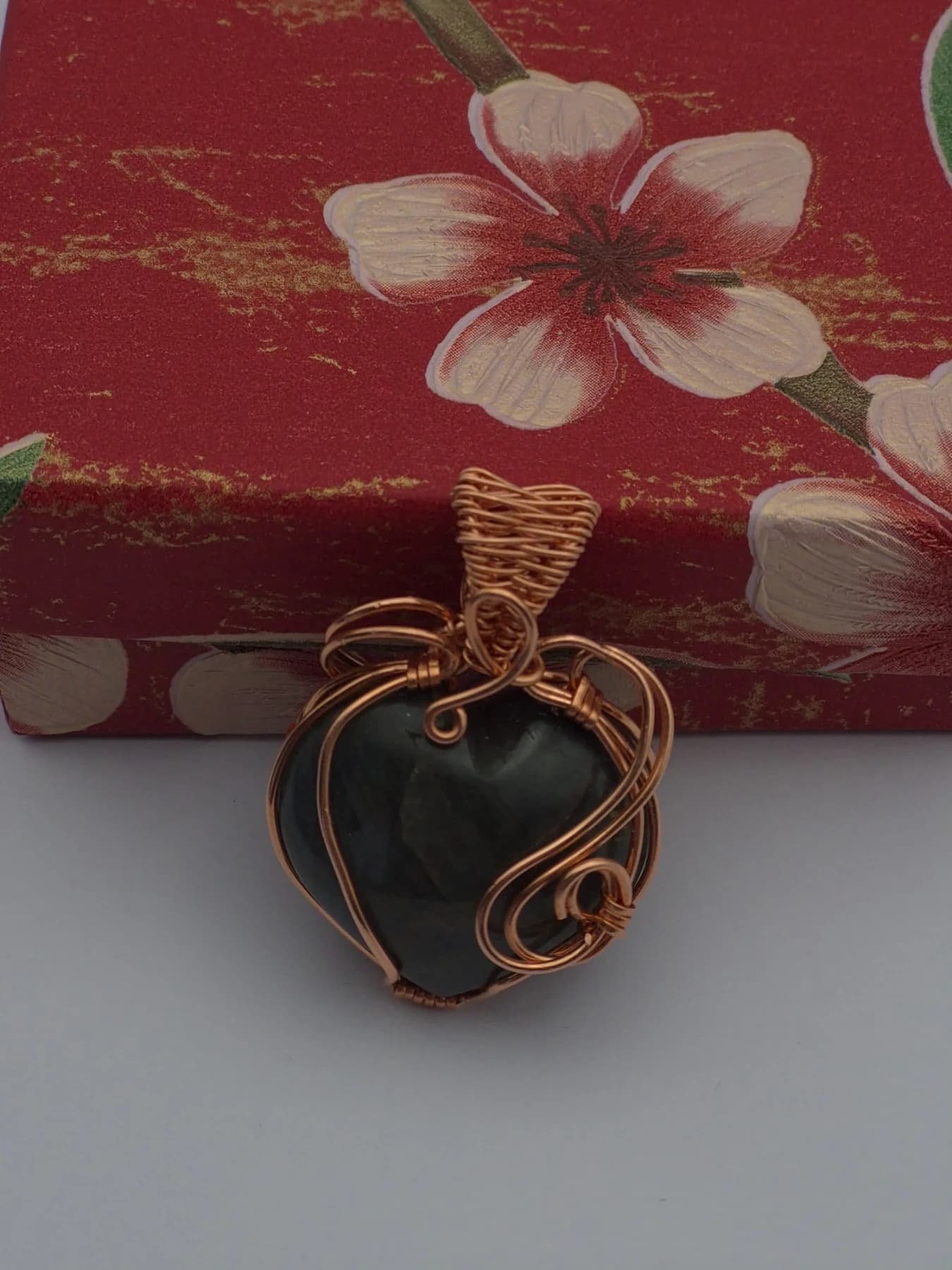 Bliss ,  handmade copper wire wrapped labradorite jewellery, view 3