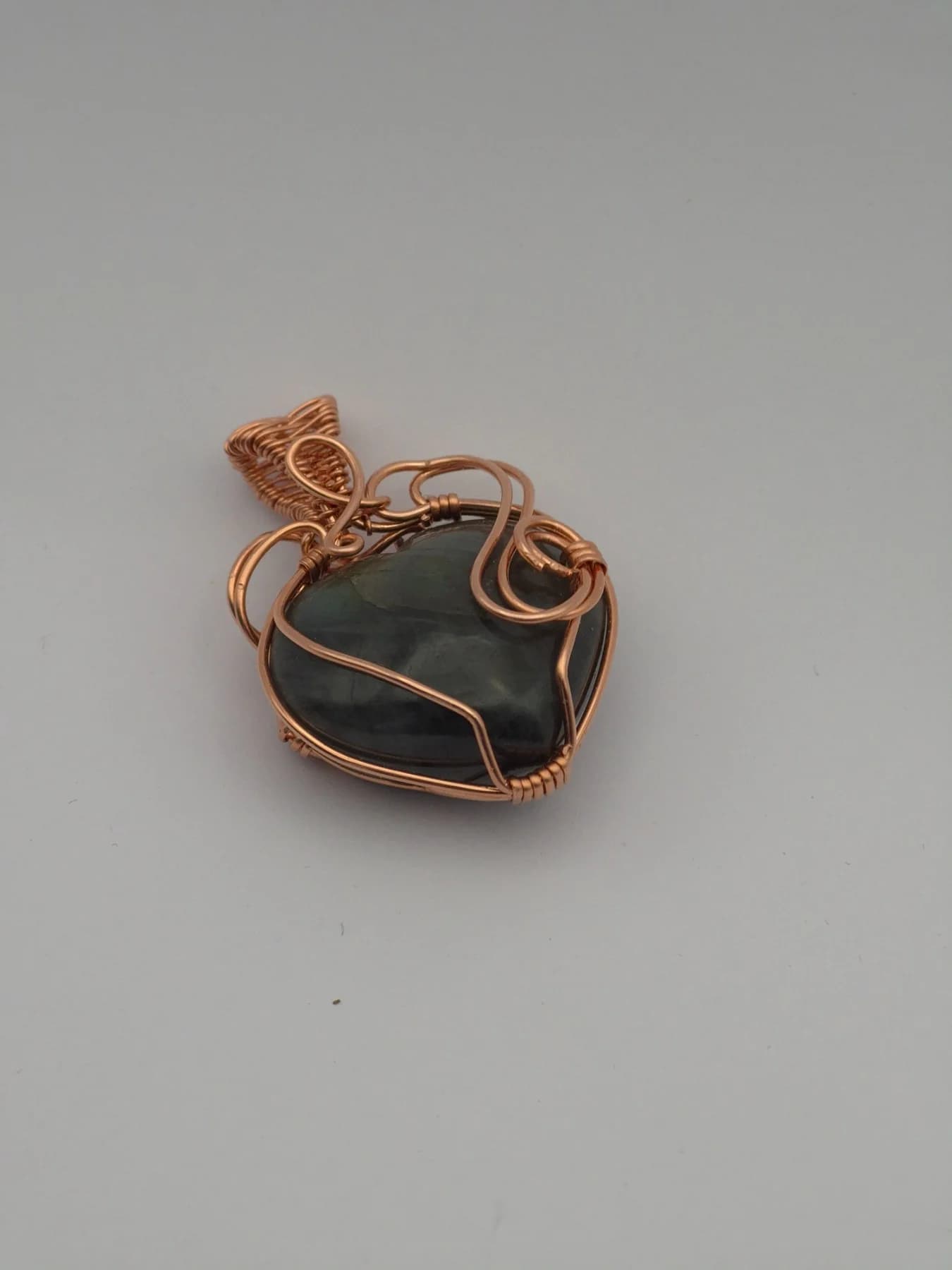 Bliss ,  handmade copper wire wrapped labradorite jewellery, view 4