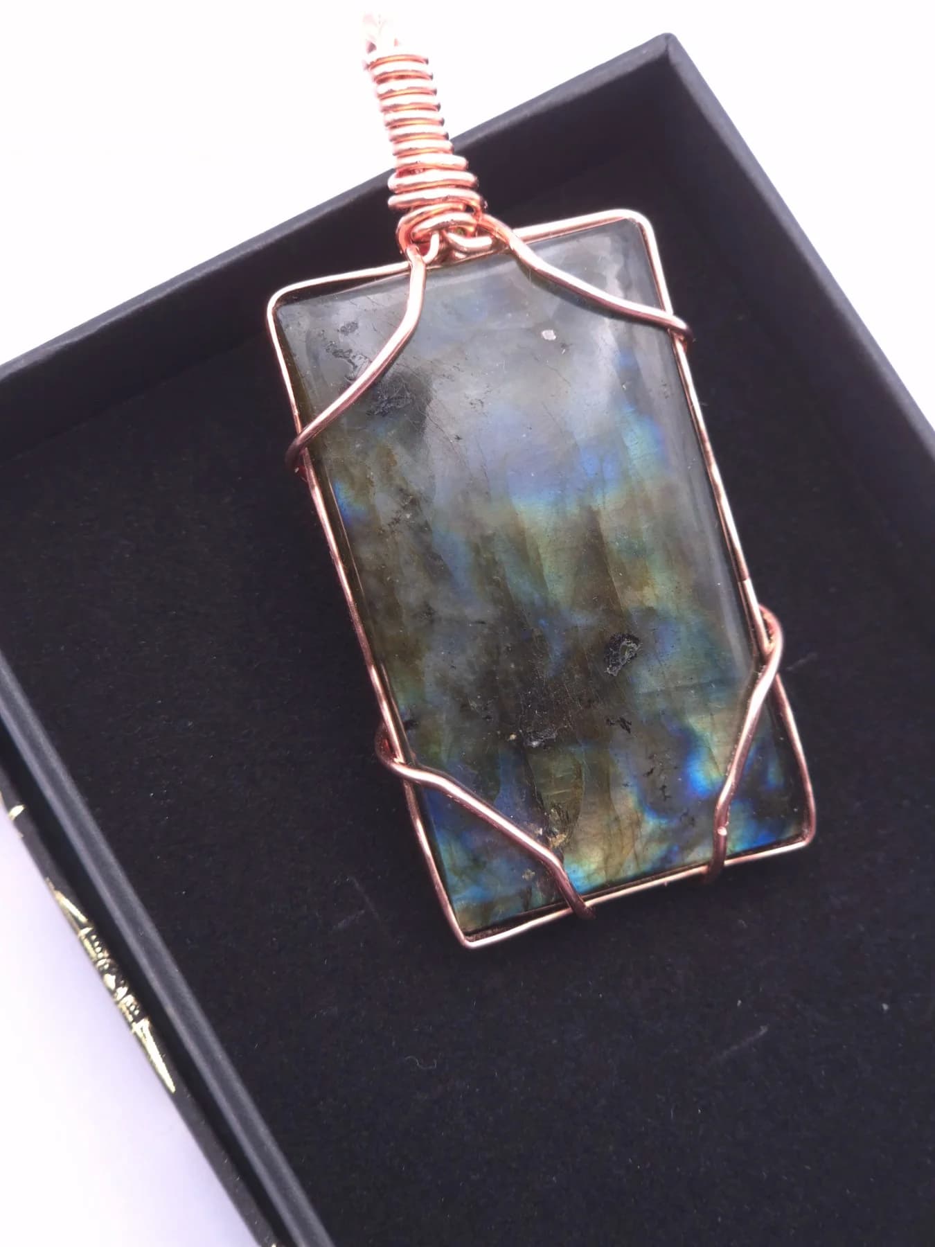 Portal ,  handmade copper wire wrapped labradorite jewellery, view 7