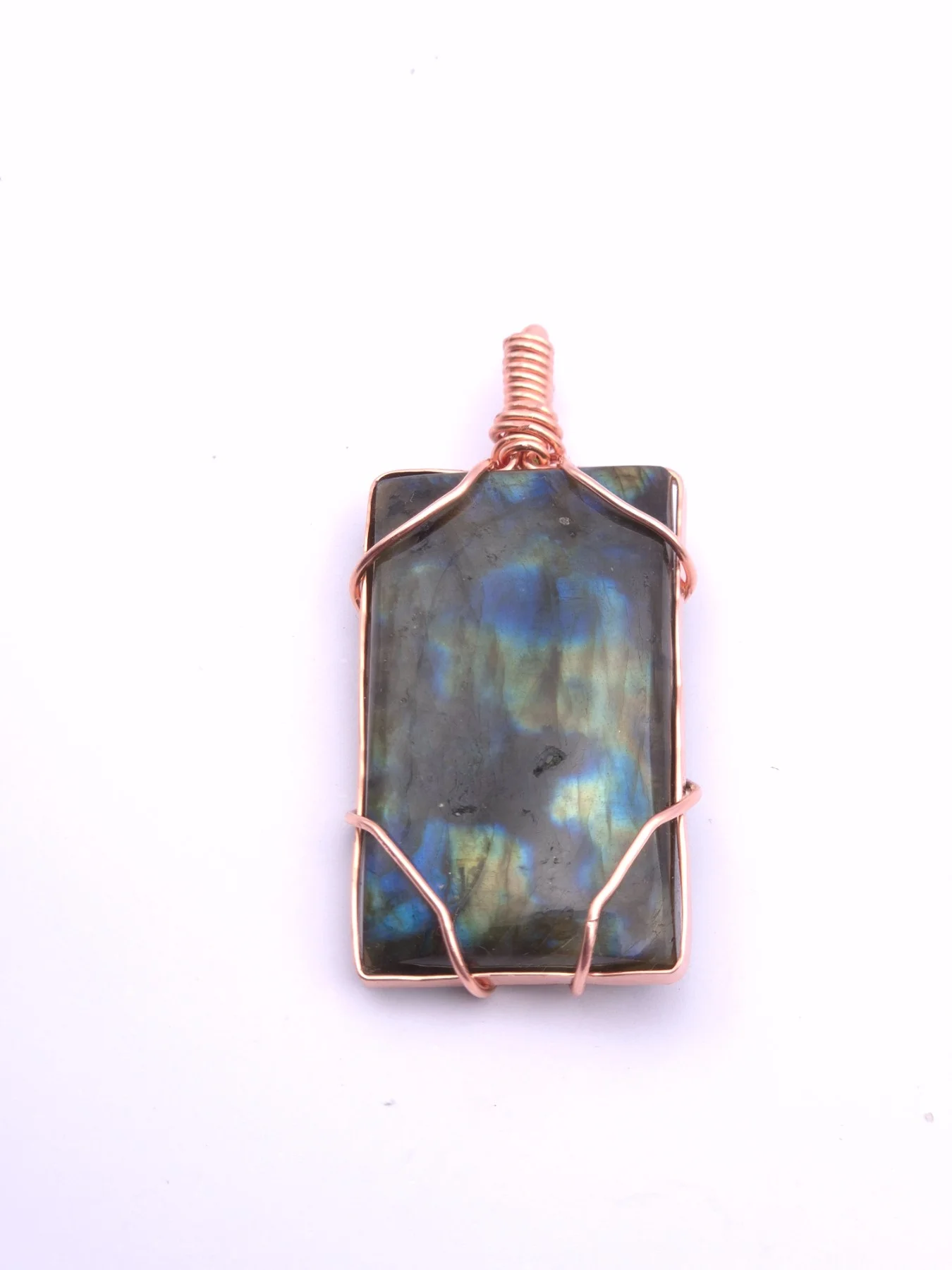 Portal ,  handmade copper wire wrapped labradorite jewellery, view 2