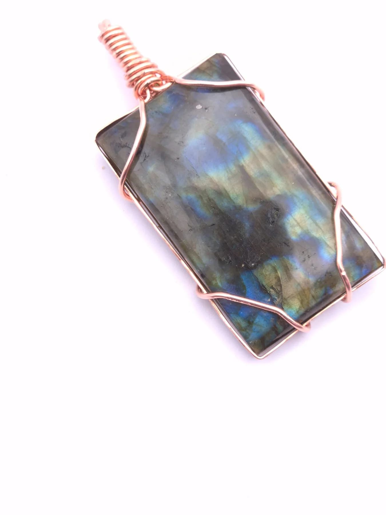 Portal ,  handmade copper wire wrapped labradorite jewellery, view 5