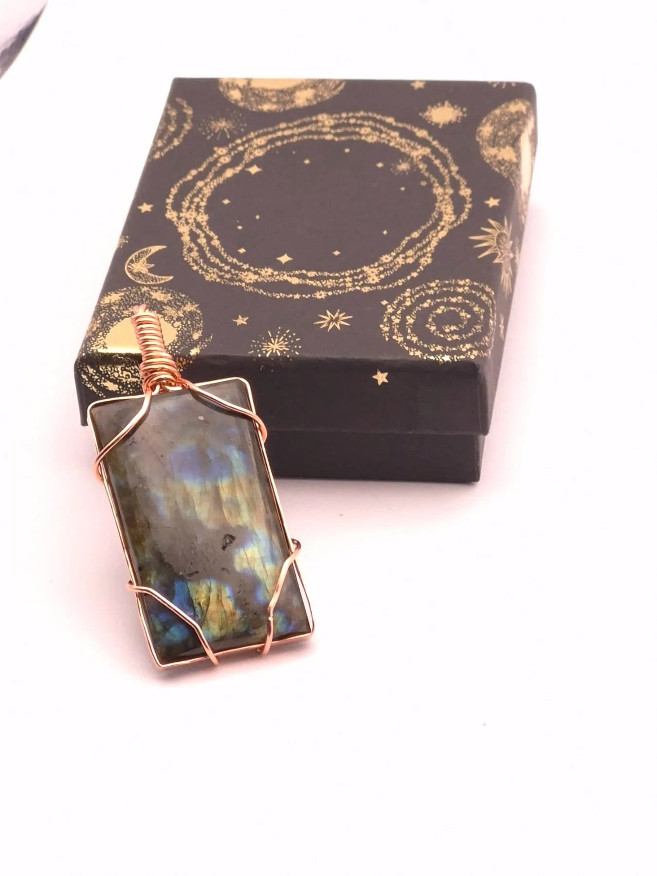 Portal ,  handmade copper wire wrapped labradorite jewellery, view 4