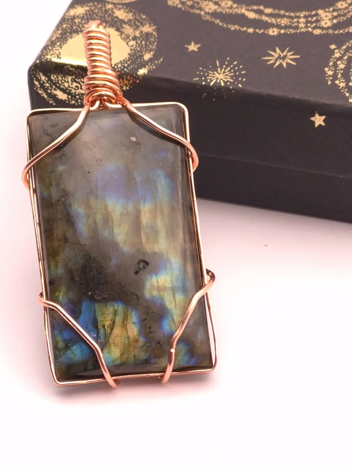 Portal ,  handmade copper wire wrapped labradorite jewellery, view 3