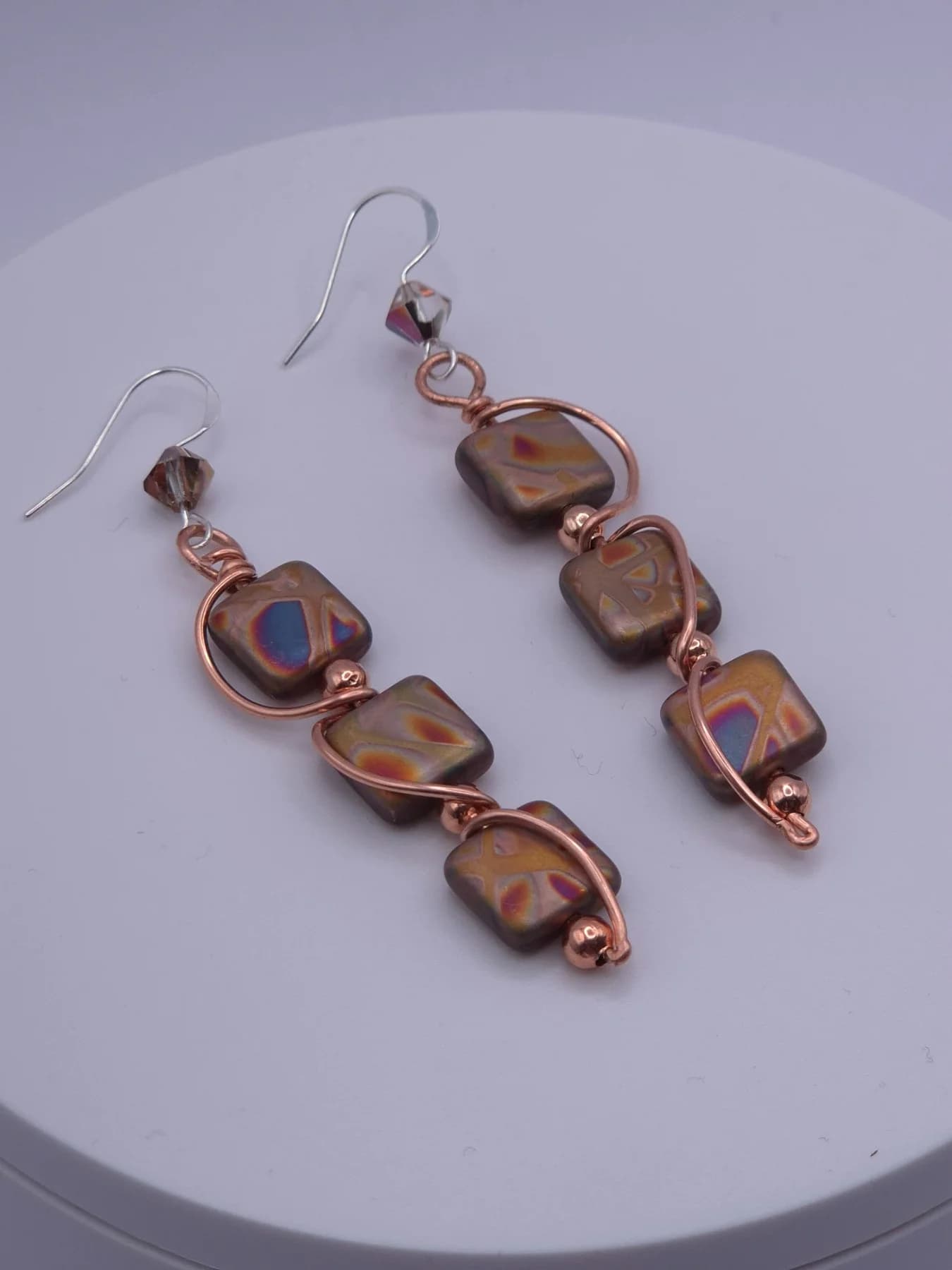 Aurora ,  handmade copper wire wrapped labradorite jewellery, view 2