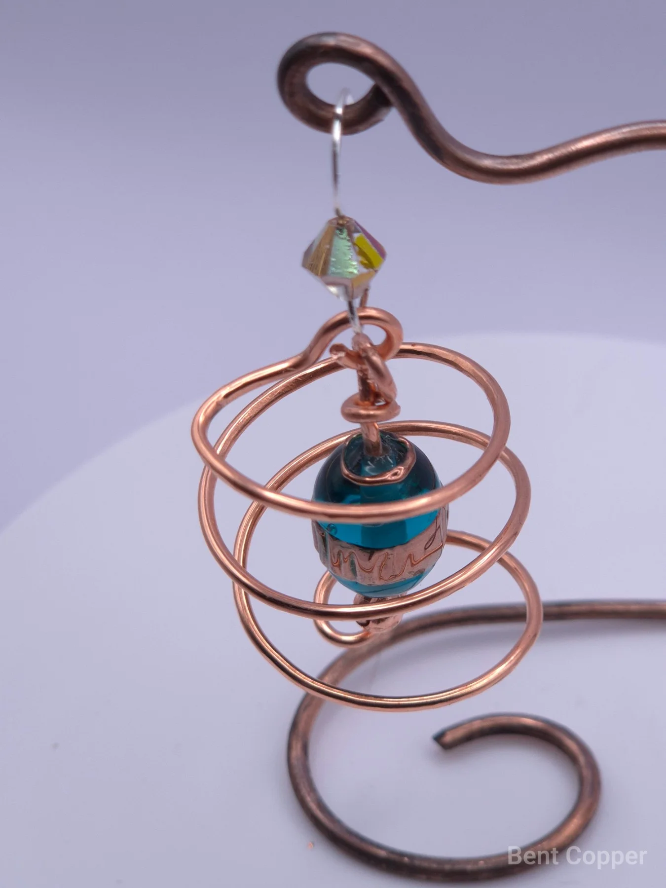 Whirlpool  ,  handmade copper wire wrapped labradorite jewellery, view 2