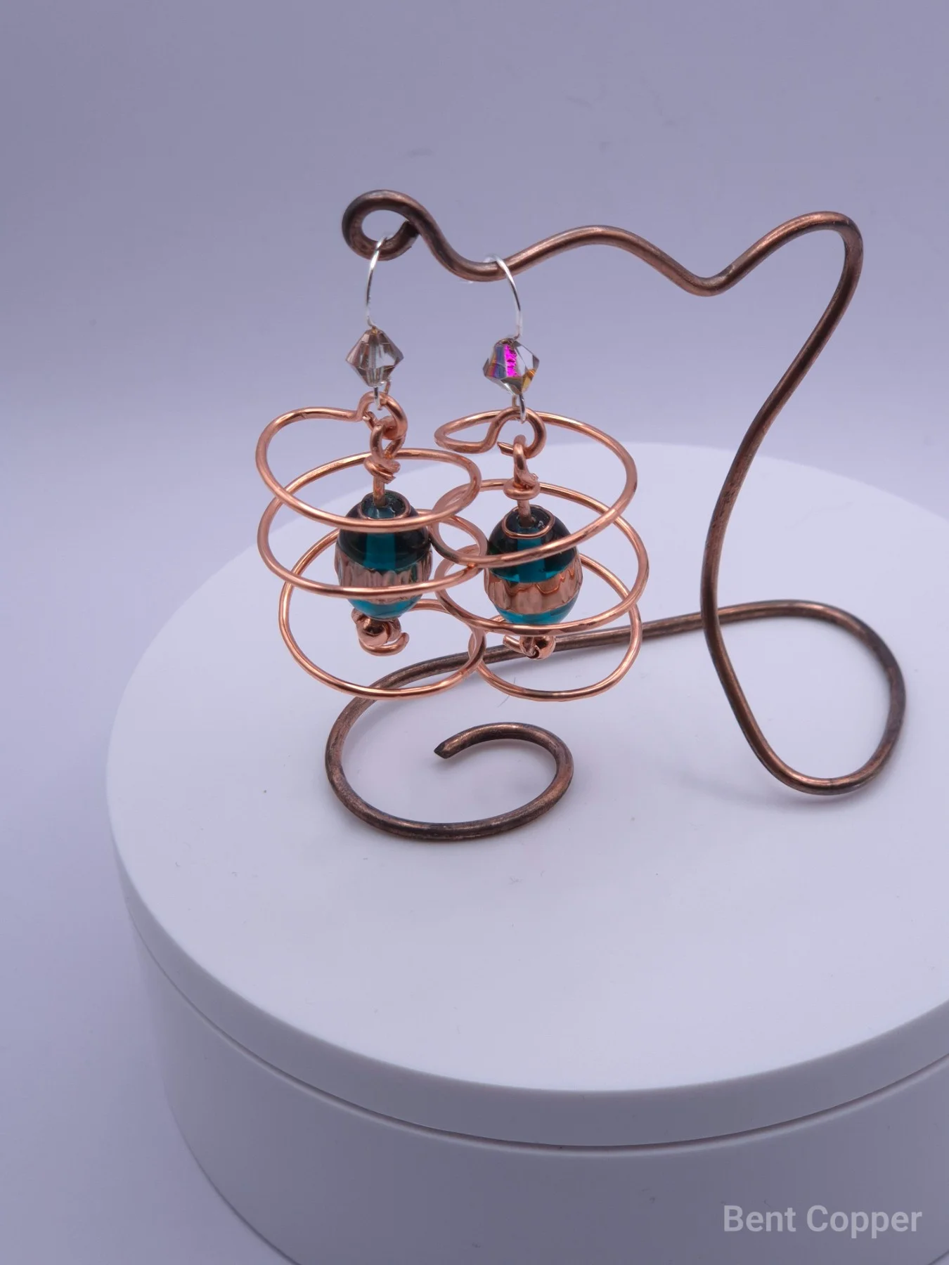 Whirlpool  ,  handmade copper wire wrapped labradorite jewellery, view 3