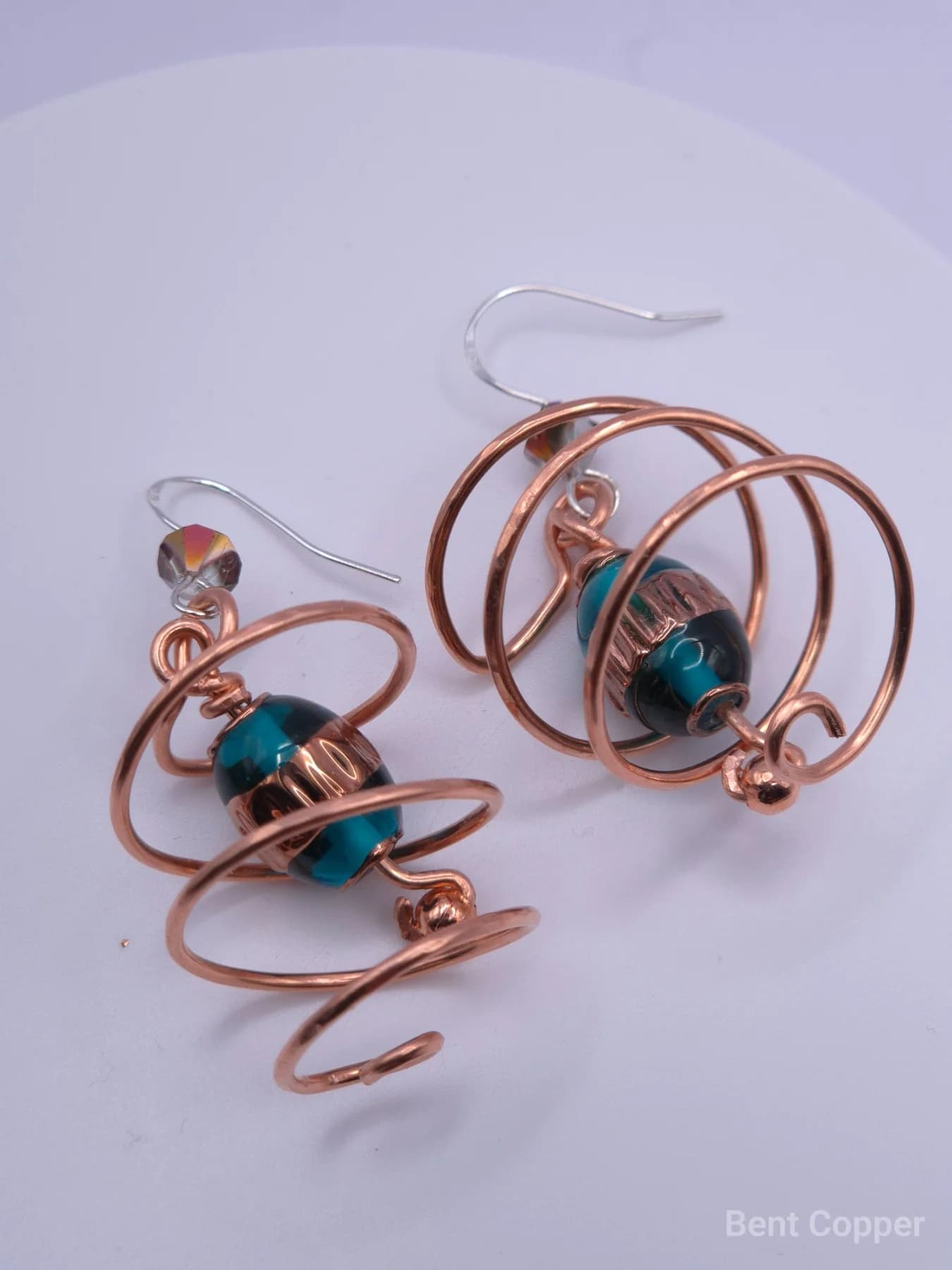 Whirlpool  ,  handmade copper wire wrapped labradorite jewellery, view 4