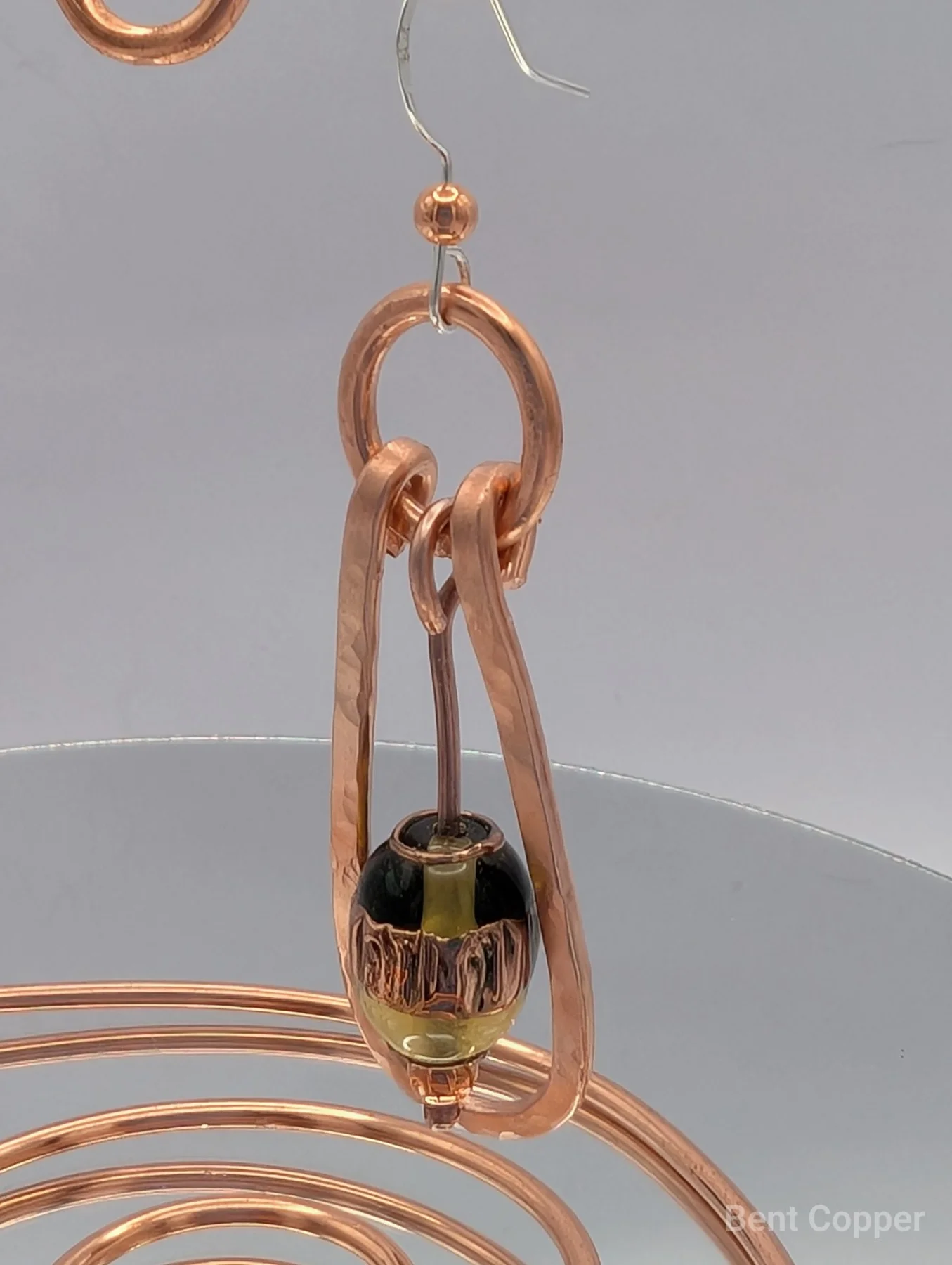 Orb  ,  handmade copper wire wrapped labradorite jewellery, view 2