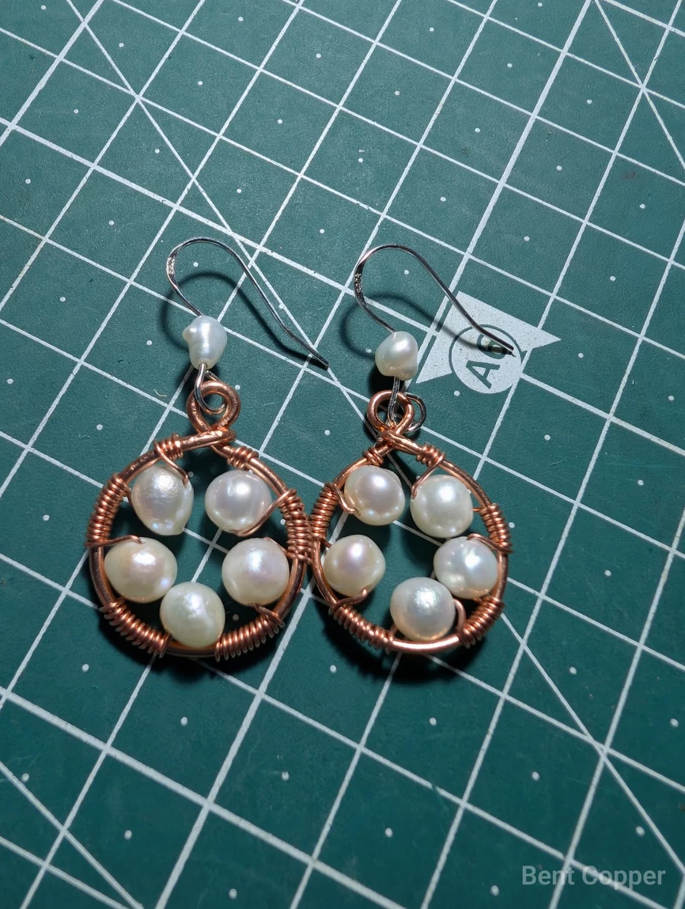 Thrive ,  handmade copper wire wrapped labradorite jewellery, view 2